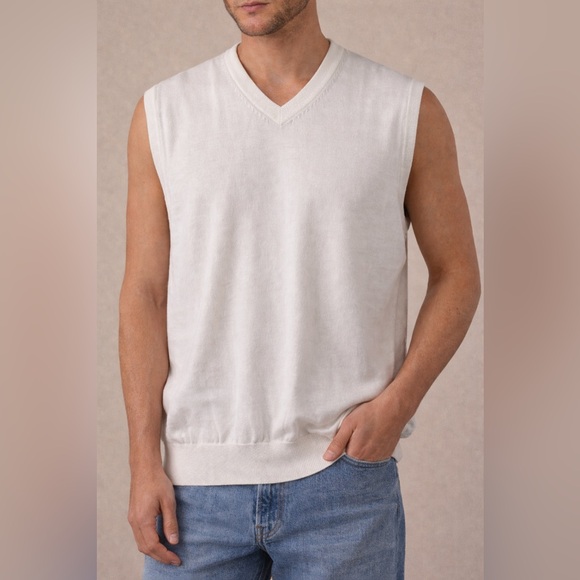 Izod Other - NWT | IZOD | White Cotton Sweater Vest | Preppy Classic | Size M